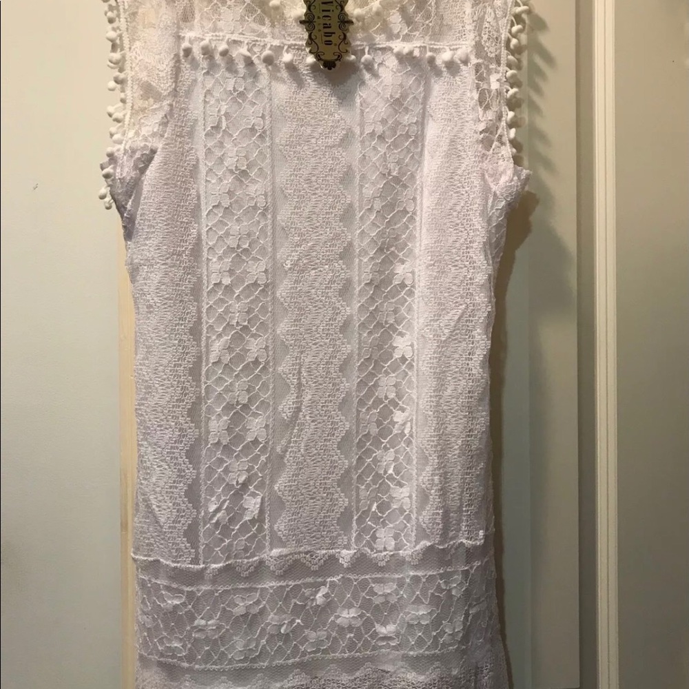 Vicabo White Lace Dress.  See pictures.